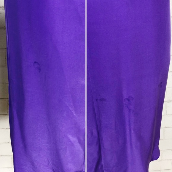 Amanda Uprichard Midtown Purple Silk Dress Size S - Picture 4 of 5